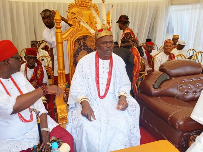 Amawbia Traditional ruler, Igwe Okonkwo celebrates first new yam festival